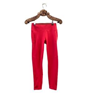 Outdoor Voices Legging Core TechSweat Crop Hot Red Back Pocket Small